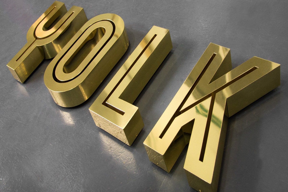 3d Brass LED Letter